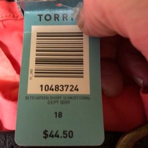 torrid Shorts - Torrid Coral Cuffed Shorts withBelt torrid Shorts - Torrid Coral Cuffed Shorts withBelt